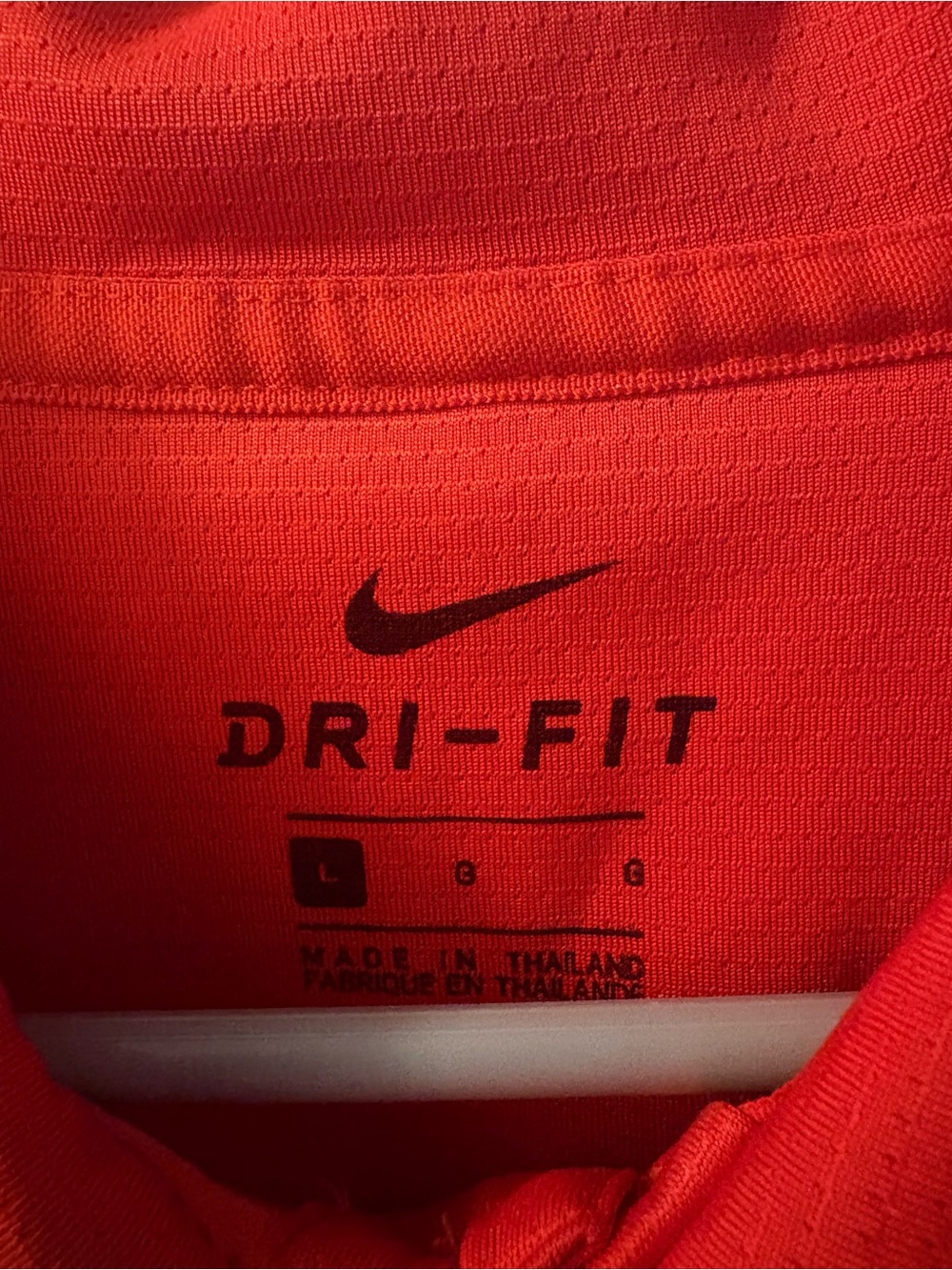 Nike Dri-FIT Men's Orange Polo Shirt - Picture 3 of 3